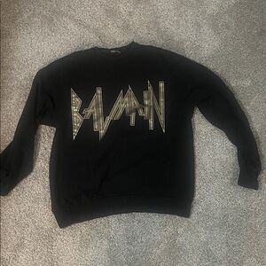 Balmain Black Sweater Sweatshirt L